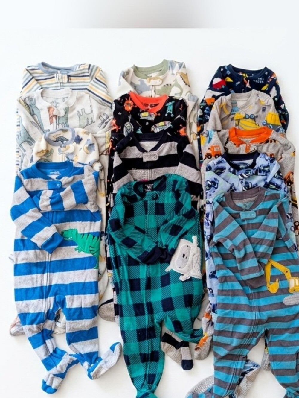 18M Fleece Footed Pajamas Bundle (13-Pack) - Carter’s & More!